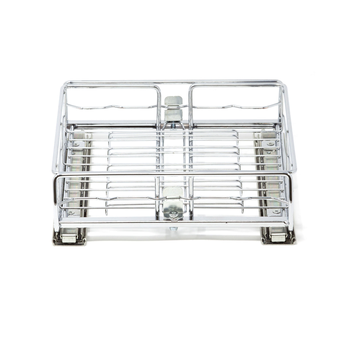 Origami Kitchen Sliding Pullout Cabinet Storage Organizer, Silver, 2PK(Open Box) - VMInnovations