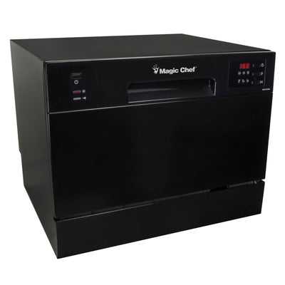 Magic Chef Countertop Portable Dishwasher with Electronic Controls (Open Box)