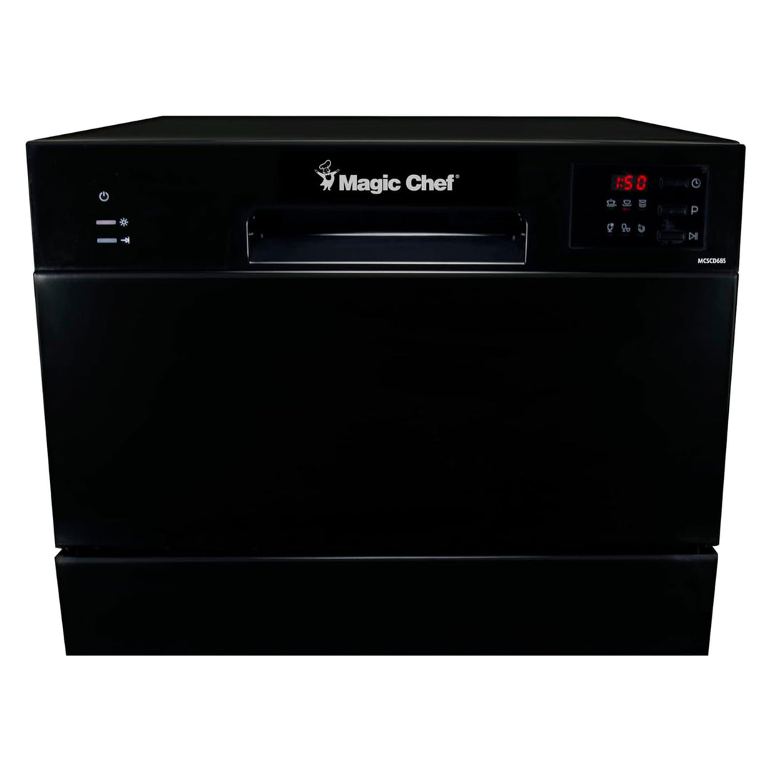 Magic Chef Countertop Portable Dishwasher with Electronic Controls (Open Box)