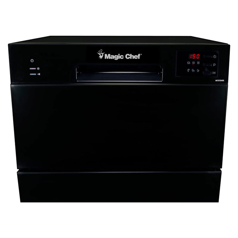 Magic Chef Countertop Portable Dishwasher with Electronic Controls (Open Box)