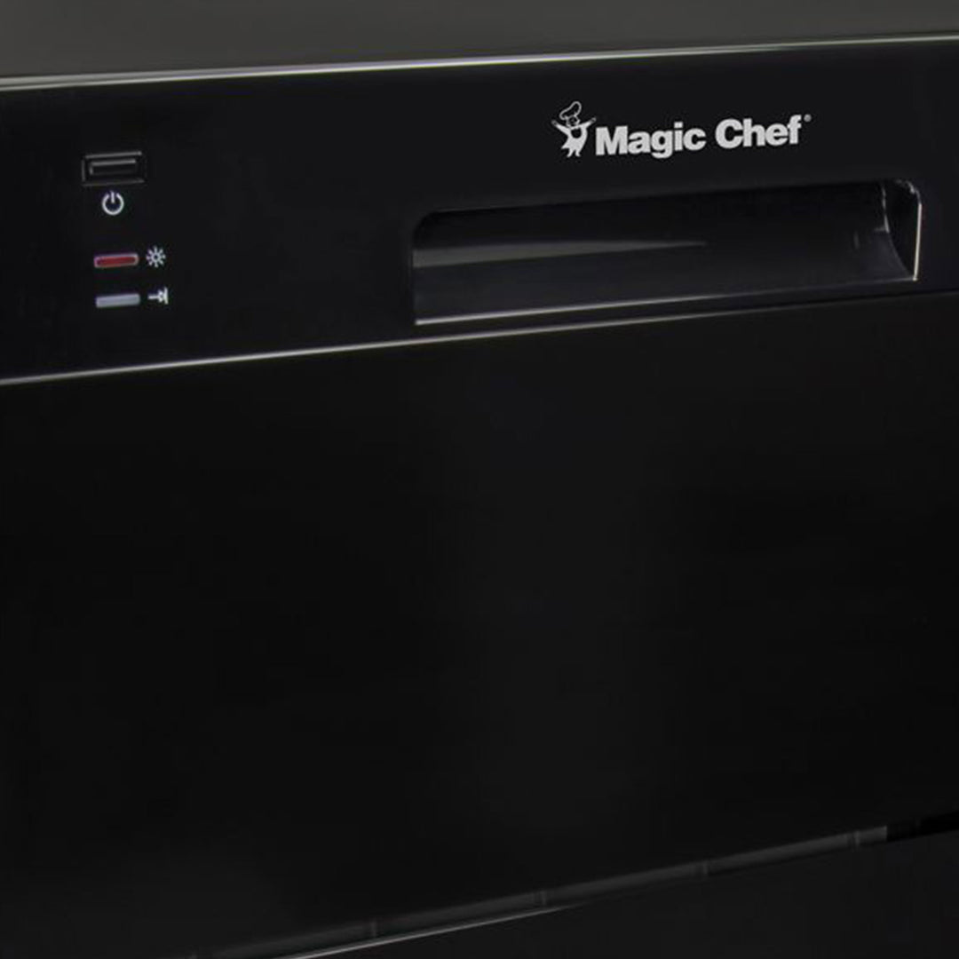 Magic Chef Countertop Portable Dishwasher with Electronic Controls (Open Box)