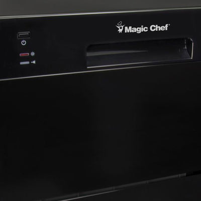 Magic Chef Countertop Portable Dishwasher with Electronic Controls (Open Box)