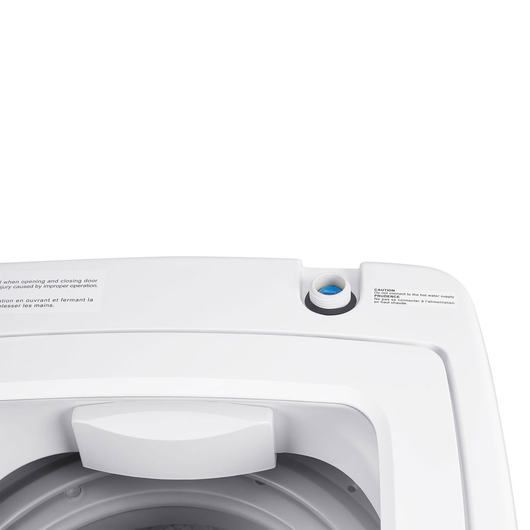 Magic Chef Compact Portable Top Load Washer with Space Saving Design, White - VMInnovations