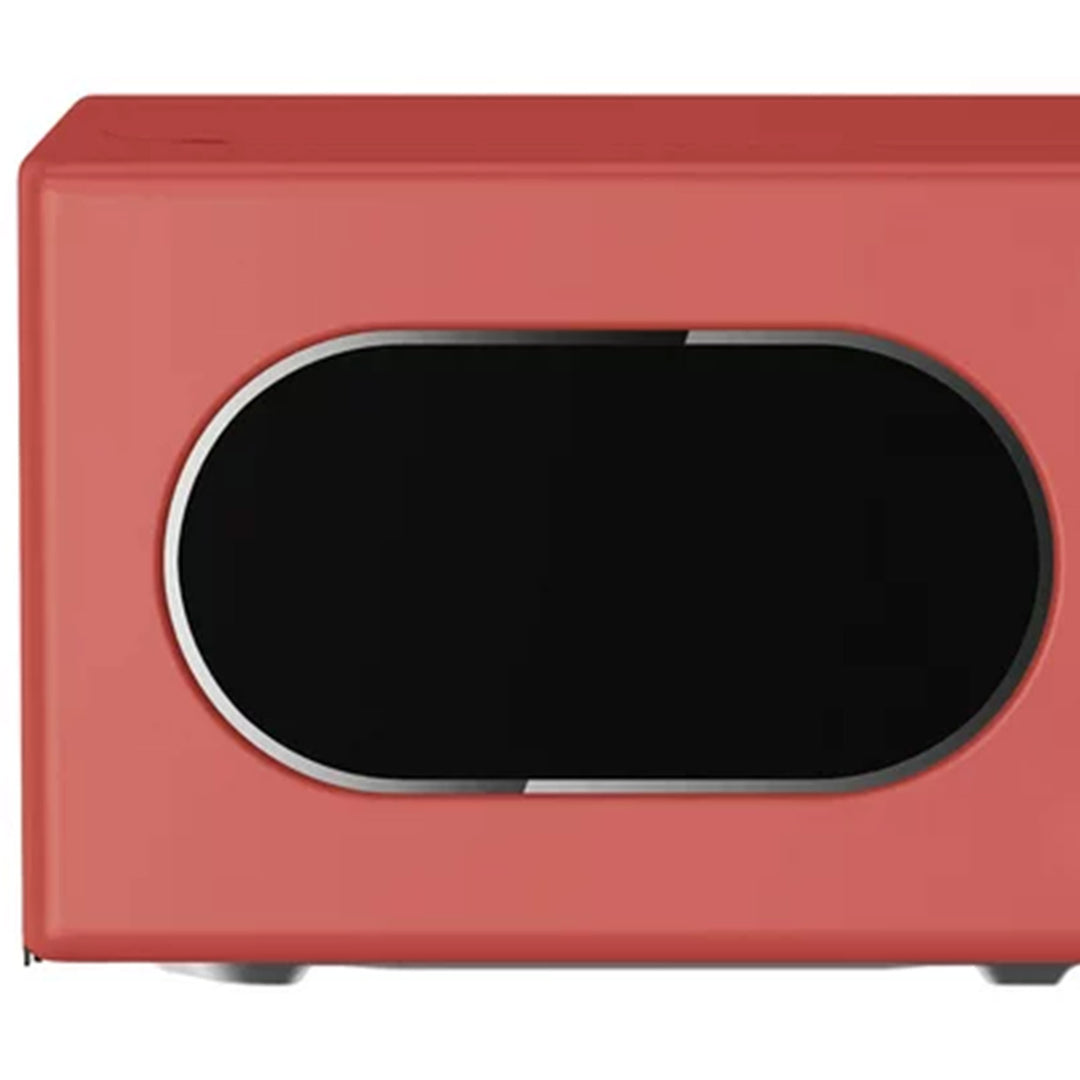 Magic Chef 0.7 Cubic Feet 700 Watt Classic Retro Touch Countertop Microwave, Red