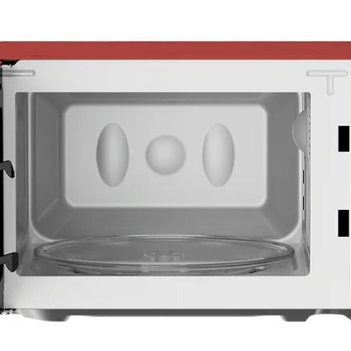 Magic Chef 0.7 Cubic Feet 700 Watt Classic Retro Touch Countertop Microwave, Red