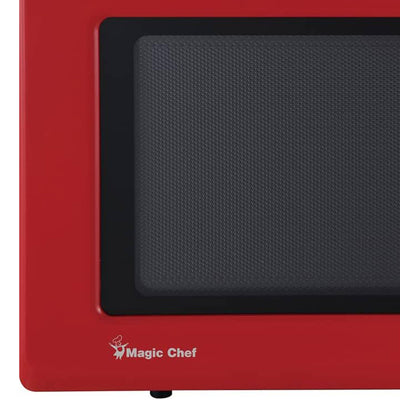 Magic Chef 0.9 Cubic Feet 900 Watt Stainless Countertop Microwave Oven,Red(Used) - VMInnovations