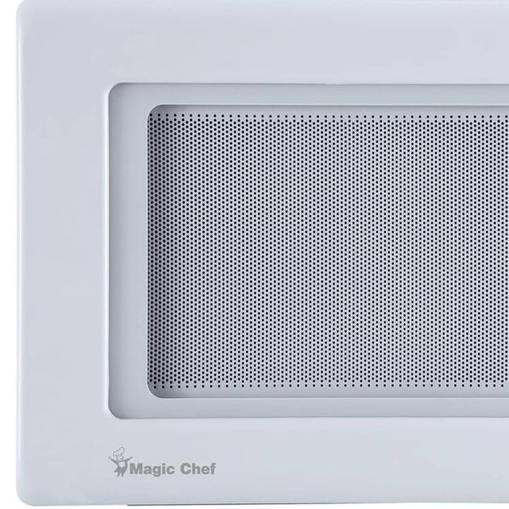 Magic Chef 0.9 Cubic Feet 900 Watt Stainless Microwave Oven, White (Used)