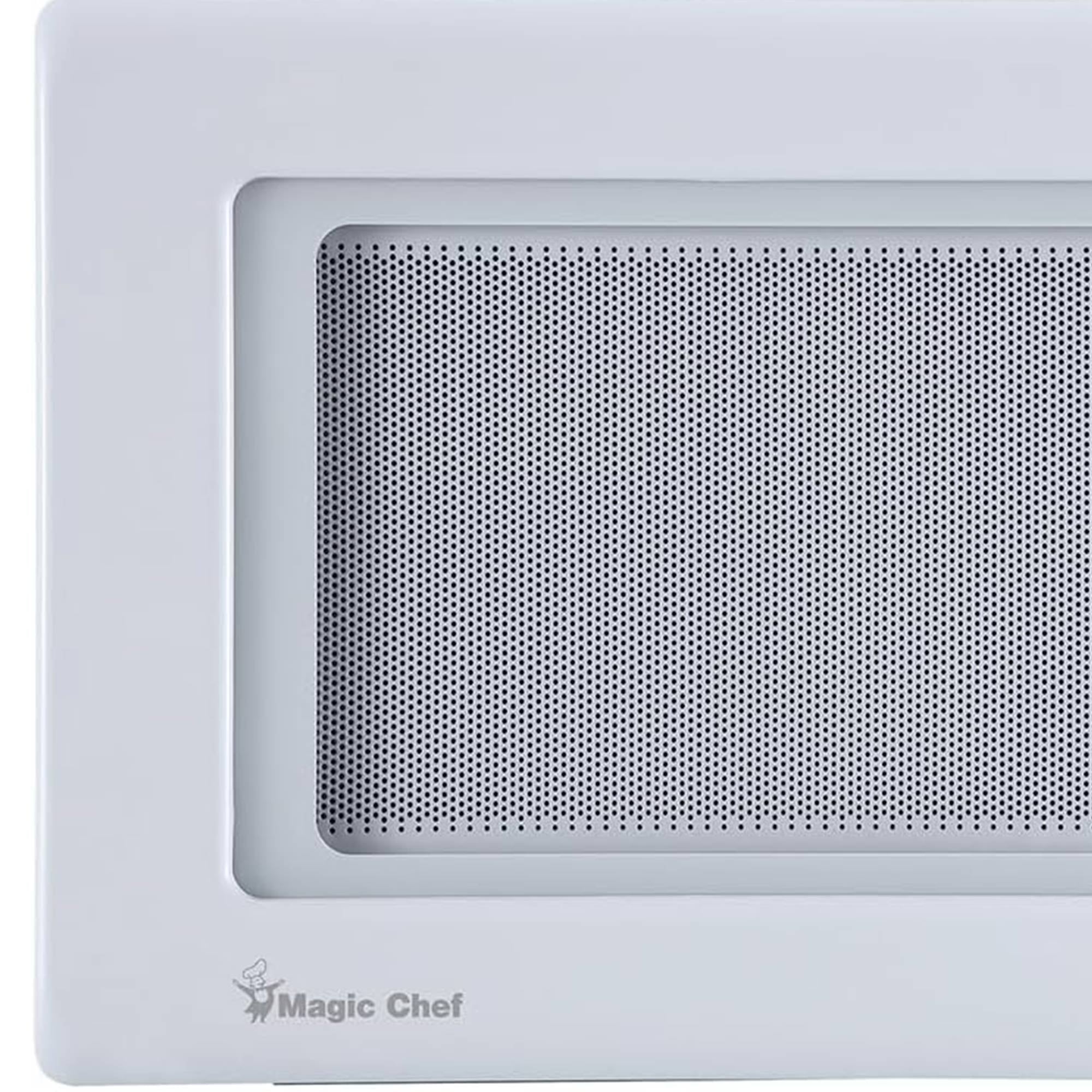 Magic Chef 0.9 Cubic Feet 900 Watt Stainless Microwave Oven, White (Open Box) - VMInnovations