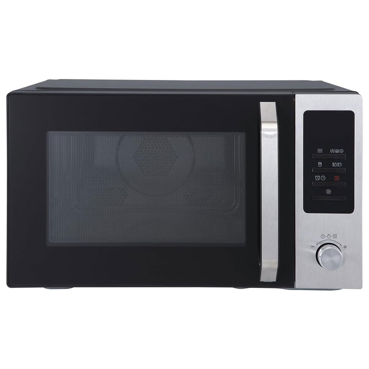 Magic Chef 1.0 Cubic Feet Stainless Microwave w/Air Fryer, Black (Open Box)