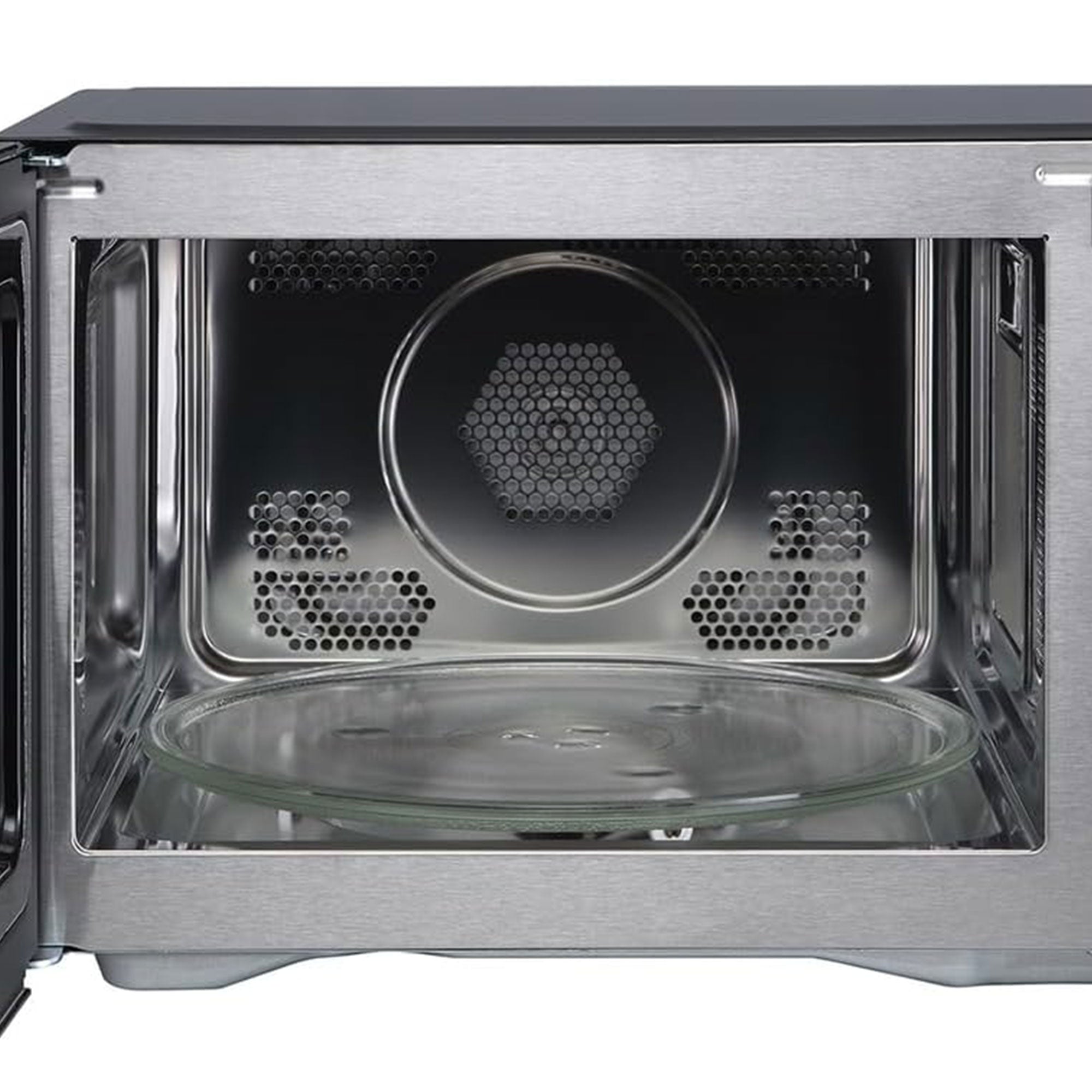 Magic Chef 1.0 Cubic Feet Stainless Microwave w/Air Fryer, Black (Open Box) - VMInnovations