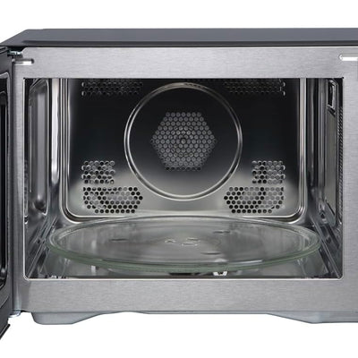 Magic Chef 1.0 Cubic Feet Stainless Microwave w/Air Fryer, Black (Open Box) - VMInnovations
