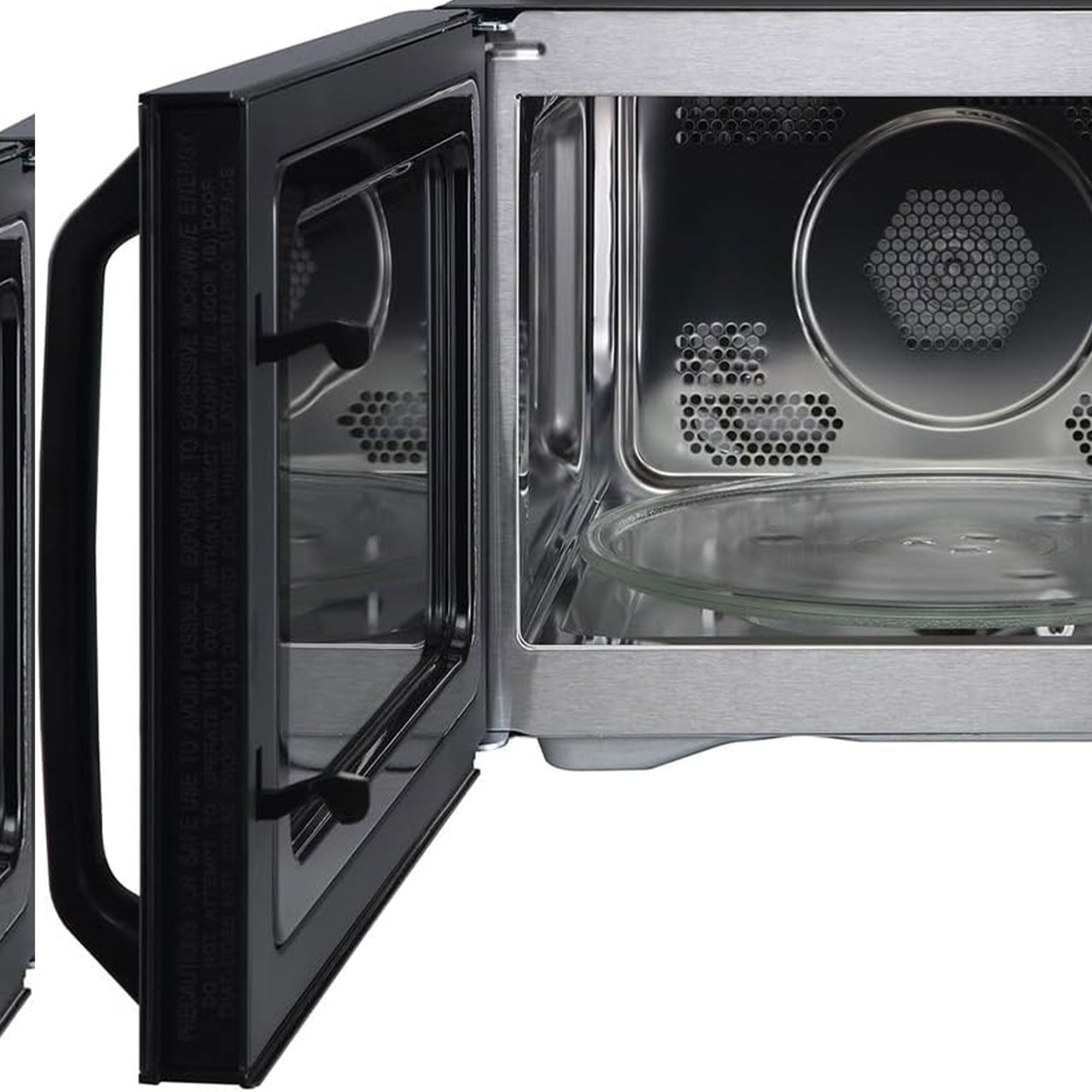 Magic Chef 1.0 Cubic Feet Stainless Microwave w/Air Fryer, Black (Open Box) - VMInnovations