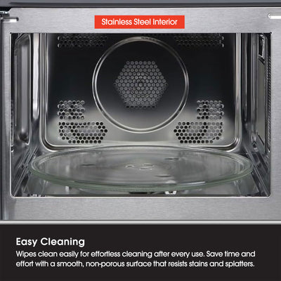 Magic Chef 1.0 Cubic Feet Stainless Microwave w/Air Fryer, Black (Open Box) - VMInnovations