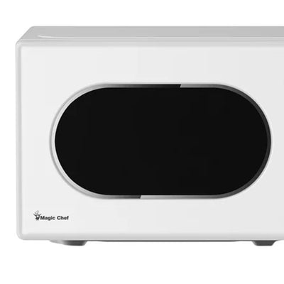 Magic Chef 0.7 Cubic Feet 700 Watt Retro Countertop Microwave, White (Open Box)