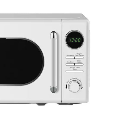 Magic Chef 0.7 Cubic Feet 700 Watt Classic Retro Microwave, White (Used)