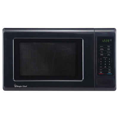 Magic Chef 0.9 Cubic Feet 900W Small Stainless Countertop Microwave Oven, Black - VMInnovations