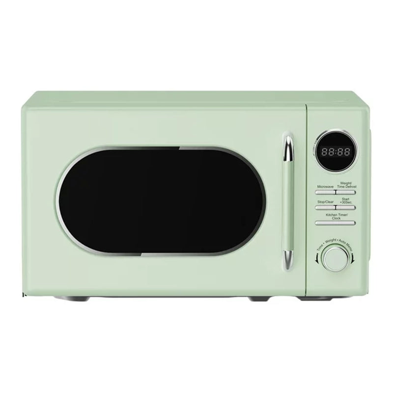 Magic Chef 0.7 Cubic Feet 700 Watt Classic Retro Microwave, Green (Open Box)