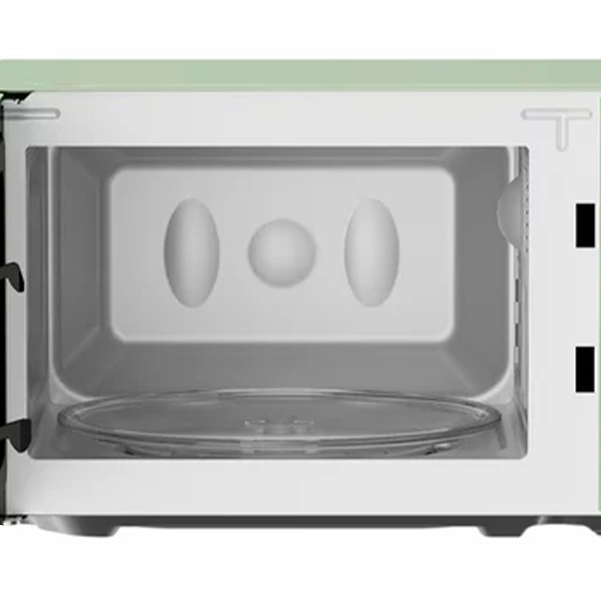 Magic Chef 0.7 Cubic Feet 700 Watt Classic Retro Microwave, Green (Used)