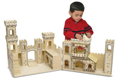 Melissa & Doug Deluxe Folding Medieval Play Castle - Slightly Damaged
