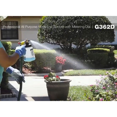 Chapin Deluxe Hose End Garden Sprayer W Metering Dial, Up to 320 GAL (Open Box)