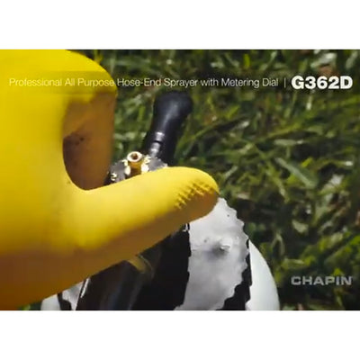 Chapin Deluxe Hose End Garden Sprayer W Metering Dial, Up to 320 GAL (Open Box)