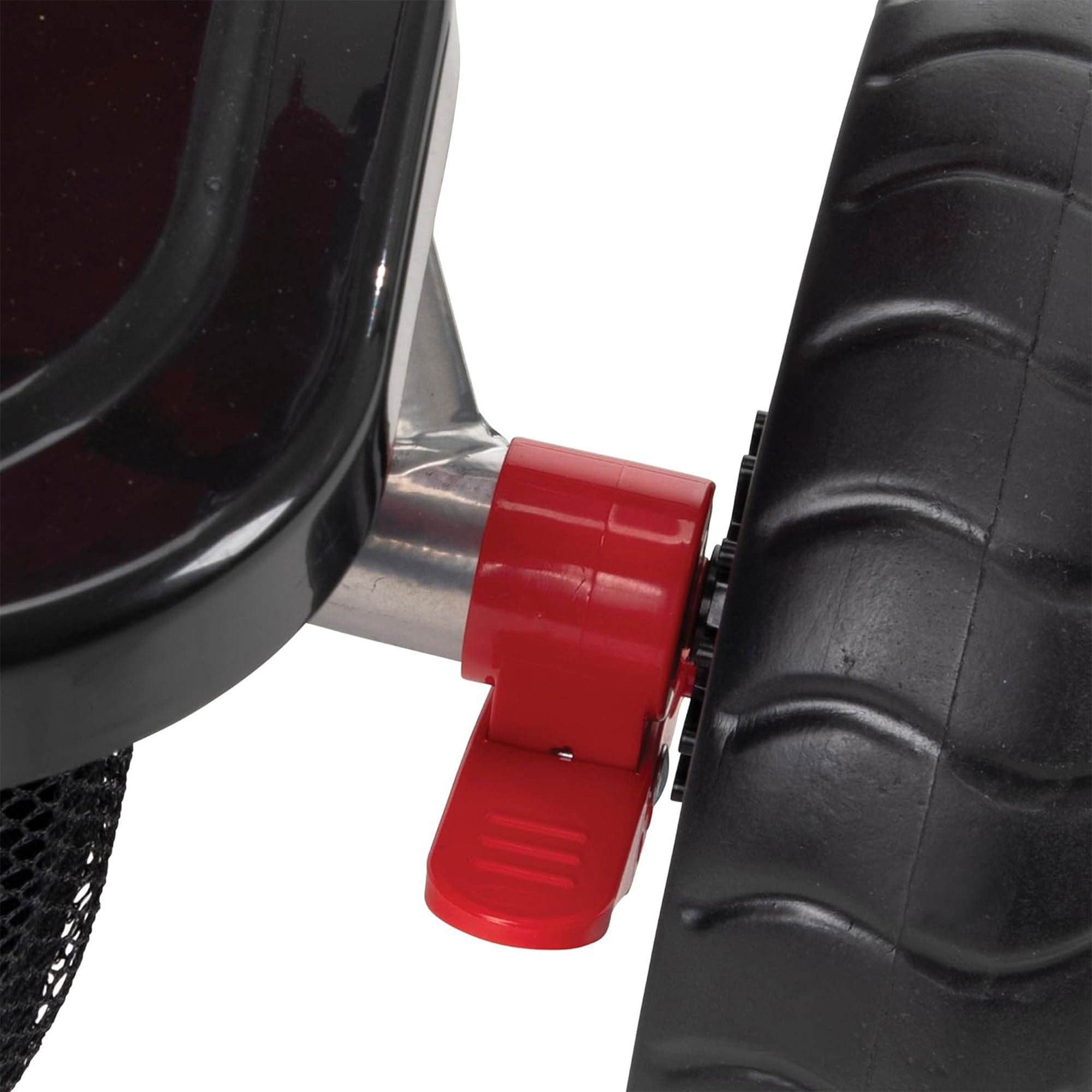 Huffy Malmo Luxe 4 in 1 Canopy Tricycle with Push Handle for Toddlers, Red/Black - VMInnovations