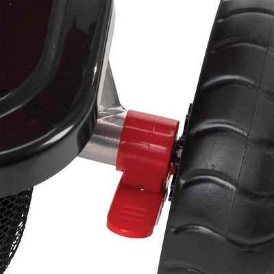 Huffy Malmo Luxe 4 in 1 Canopy Tricycle with Push Handle for Toddlers, Red/Black - VMInnovations