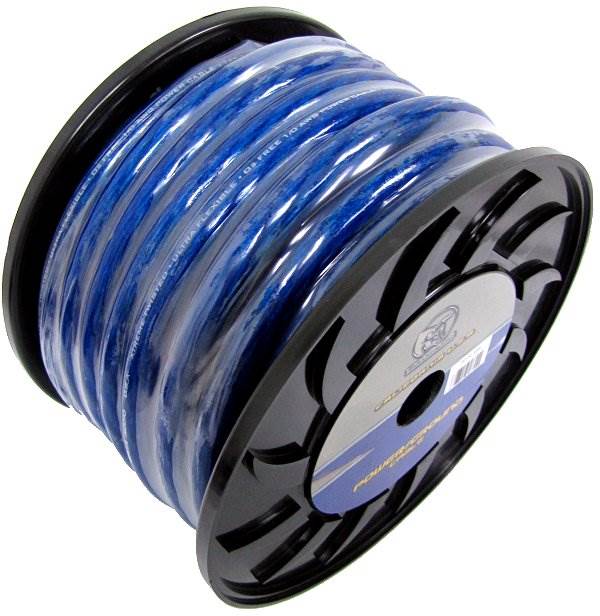 BULLZ AUDIO 1/0 Gauge 25 FT Xtreme Twisted Power Ground Wire Cable - Open Box