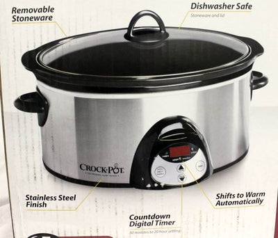 Crock-Pot SCVC651-F 6.5-Quart Oval Slow SS Cooker
