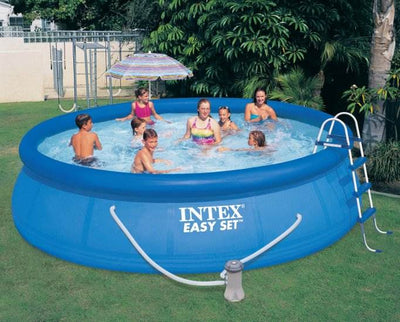 INTEX 15' x 42" Easy Set Pool Complete Kit w/ 1000 GPH Filter Pump - Open Box