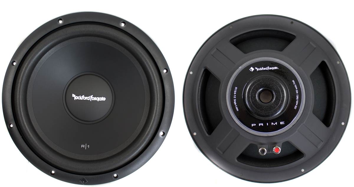 Rockford Fosgate R1S4-12 12" Series 600W 4-Ohm SVC Subwoofers R1S412 (2 Pack)