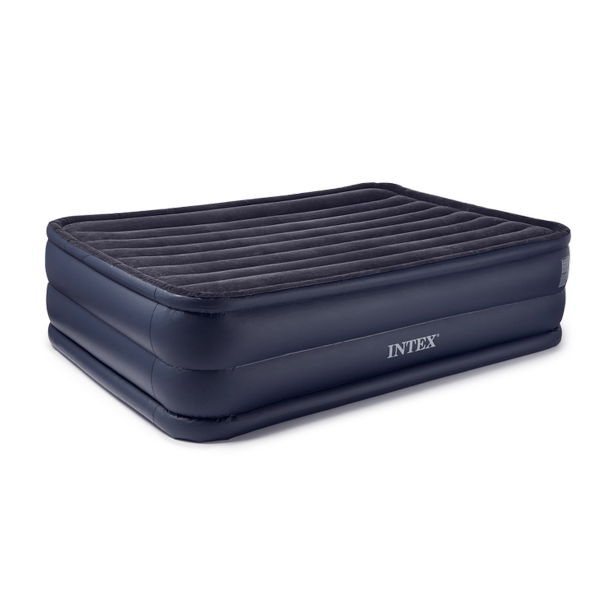 Intex Queen Raised Downy Air Mattress Bed With Built-In Electric Pump (Used)
