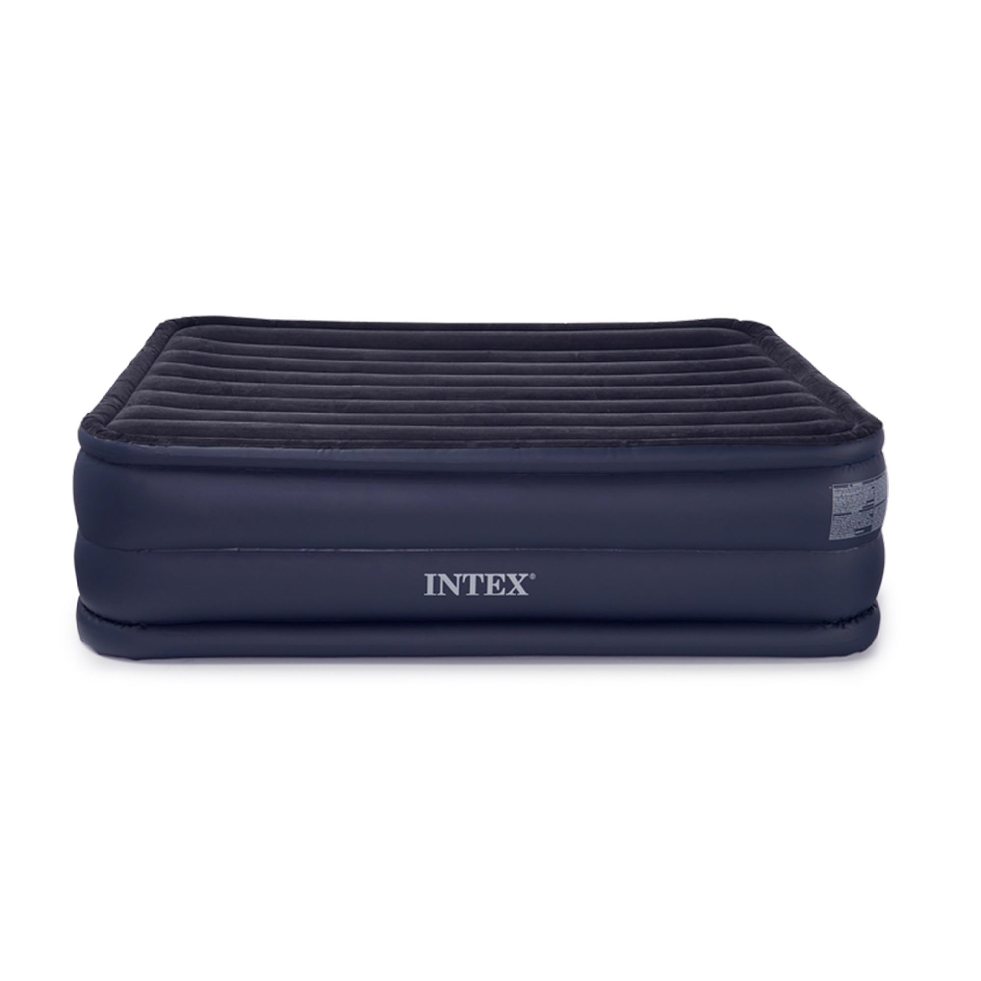 Intex Queen Raised Downy Indoor Air Mattress w/ Built-In Electric Pump (Open Box)