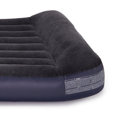 INTEX Pillow Rest Classic Full Bed Inflatable Airbed Mattress w/ Pump (Open Box)