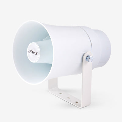 PYLE Aluminum 5.6 Inch PA Horn Speaker 70 Volt 8 Ohms, White (For Parts)