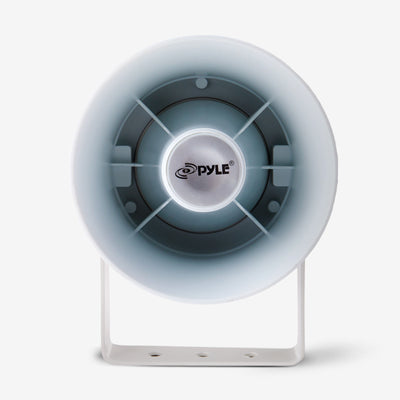 PYLE Aluminum 5.6 Inch Indoor and Outdoor PA Horn Speaker 70 Volt 8 Ohms, White - VMInnovations