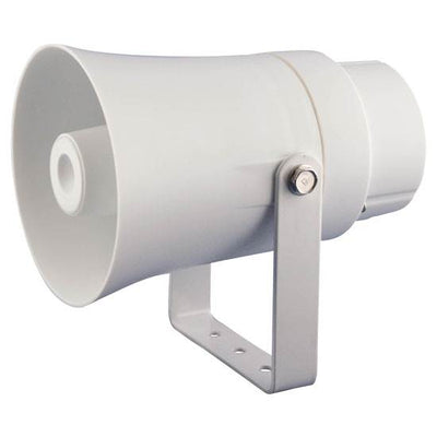 PYLE Aluminum 5.6 Inch PA Horn Speaker 70 Volt 8 Ohms, White (For Parts)
