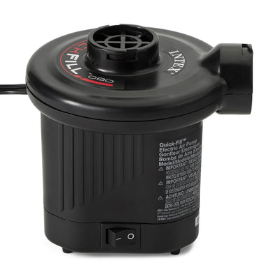 Intex 120V Quick Fill AC Electric Air Pump with 3 Nozzles, Black (Used)