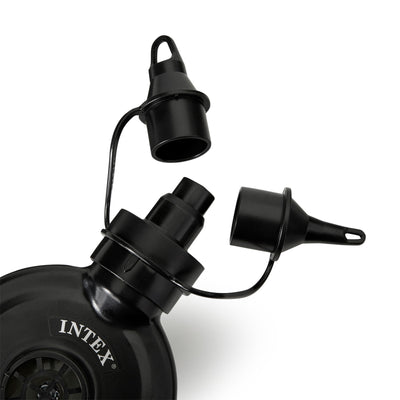 Intex 120V Quick Fill AC Electric Air Pump with 3 Nozzles, Black (Used)