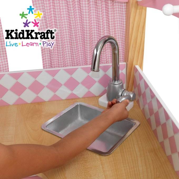KidKraft Grand Gourmet Deluxe Corner Play Kitchen & Deluxe Cookware Set