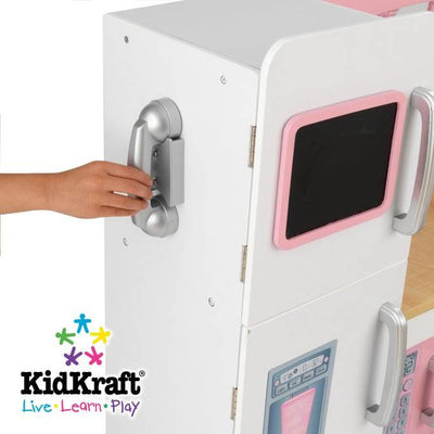 KidKraft Grand Gourmet Deluxe Corner Play Kitchen & Deluxe Cookware Set