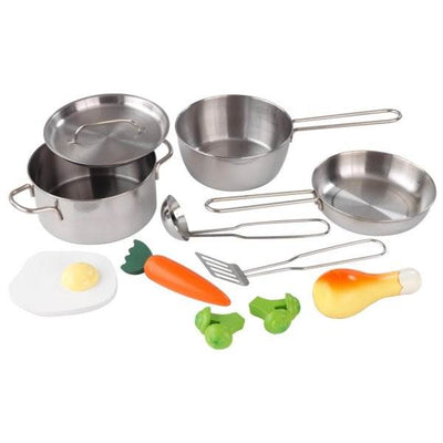 KidKraft Big & Bright Kid Child Pretend Play Kitchen & Deluxe Toy Cookware Set
