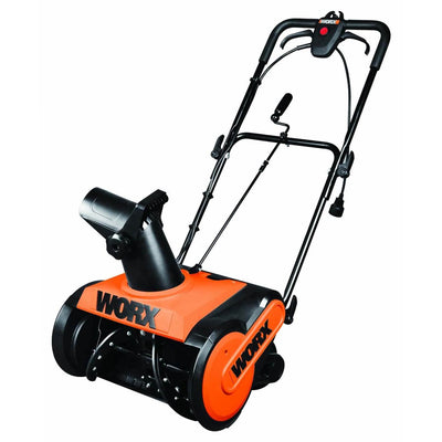 Worx WG650 18" Electric Snow Thrower/Blower up to 30 Feet, 13 Amp Orange (Used)