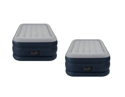 2-Pack Intex Deluxe Twin Pillow Rest Raised Air Mattresses + Pumps | 2 x 67731E