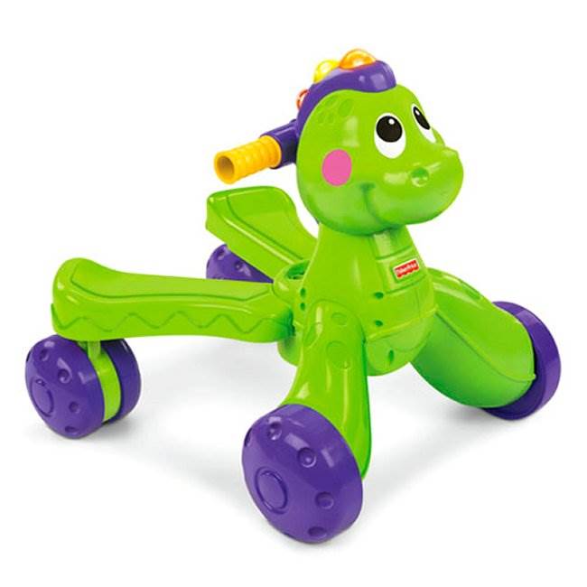 Fisher Price Go Baby Go Stride-To-Ride Dino Kids Walker - Open Box