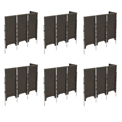 Suncast FSW4423 Outdoor Garden/Yard 4 Panel Screen Enclosure Gate Fence (6 Pack)