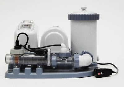 INTEX 2000 GPH Swimming Pool Pump & Saltwater Chlorinator with GFCI - Open Box