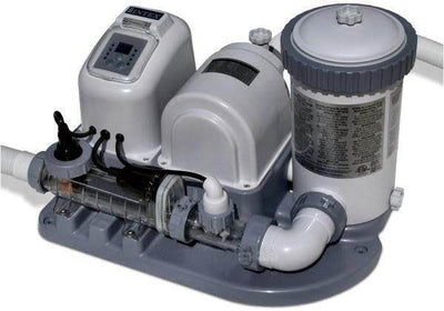 INTEX 2000 GPH Swimming Pool Pump & Saltwater Chlorinator with GFCI - Used