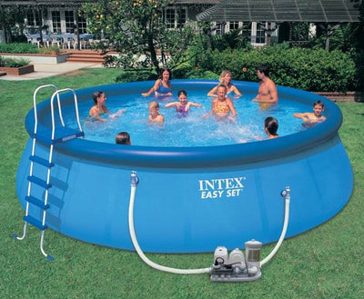 INTEX 2000 GPH Swimming Pool Pump & Saltwater Chlorinator with GFCI - Open Box