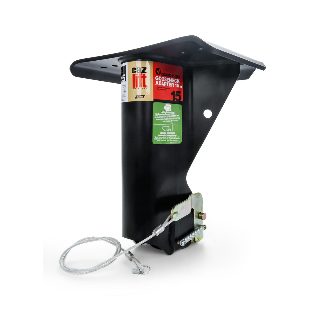 Eaz-Lift Gooseneck Adapter for Fifth Wheel Trailers, 15 Inch, 30,000 Lb Rating - VMInnovations